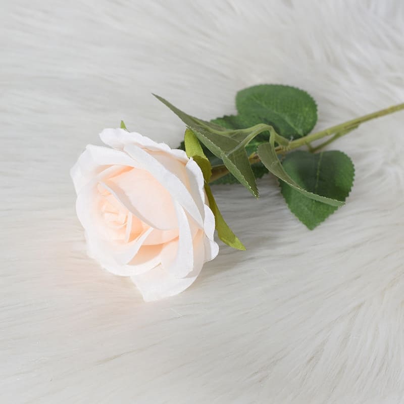 Rose Artificielle Blanc Rosé
