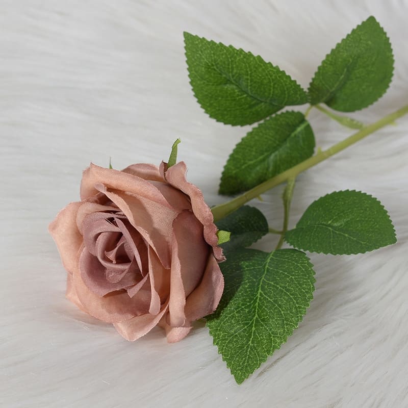 Rose Artificielle Marron