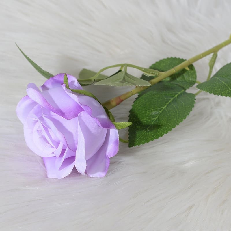 Rose Artificielle Violet Clair