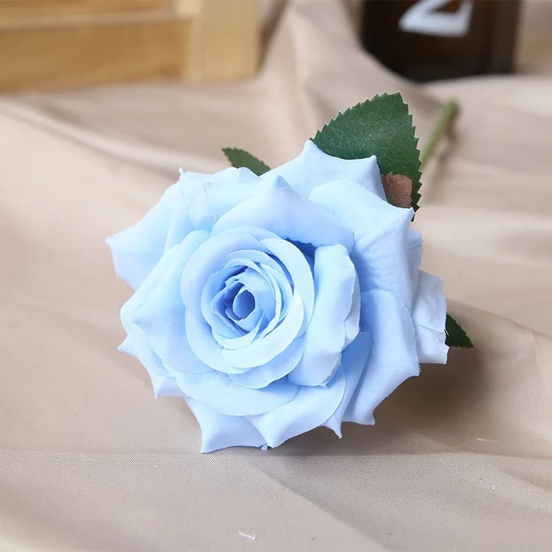 Rose Pas Cher Bleu 32cm