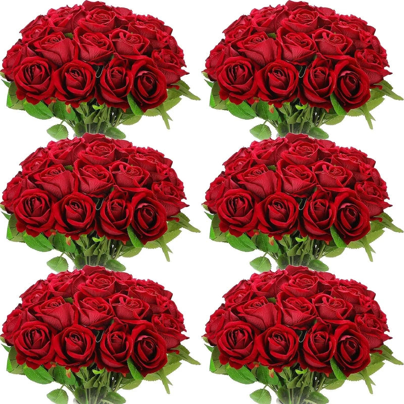 200 Roses Artificielles Têtes 2.5cm PE Mousse Multicolores - Décoration Mariage Fête
