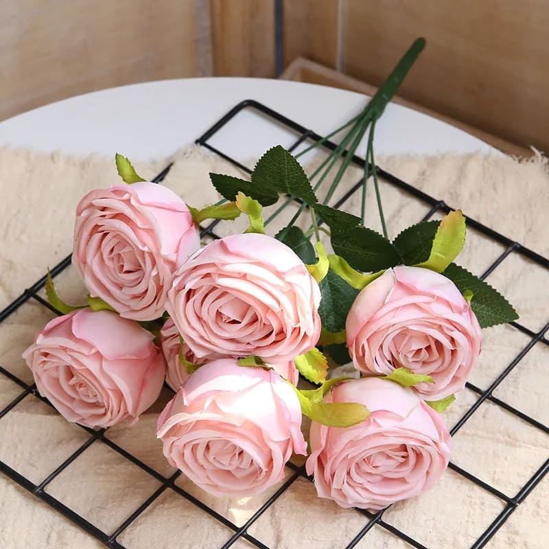 Roses Artificielles Mariage Rose