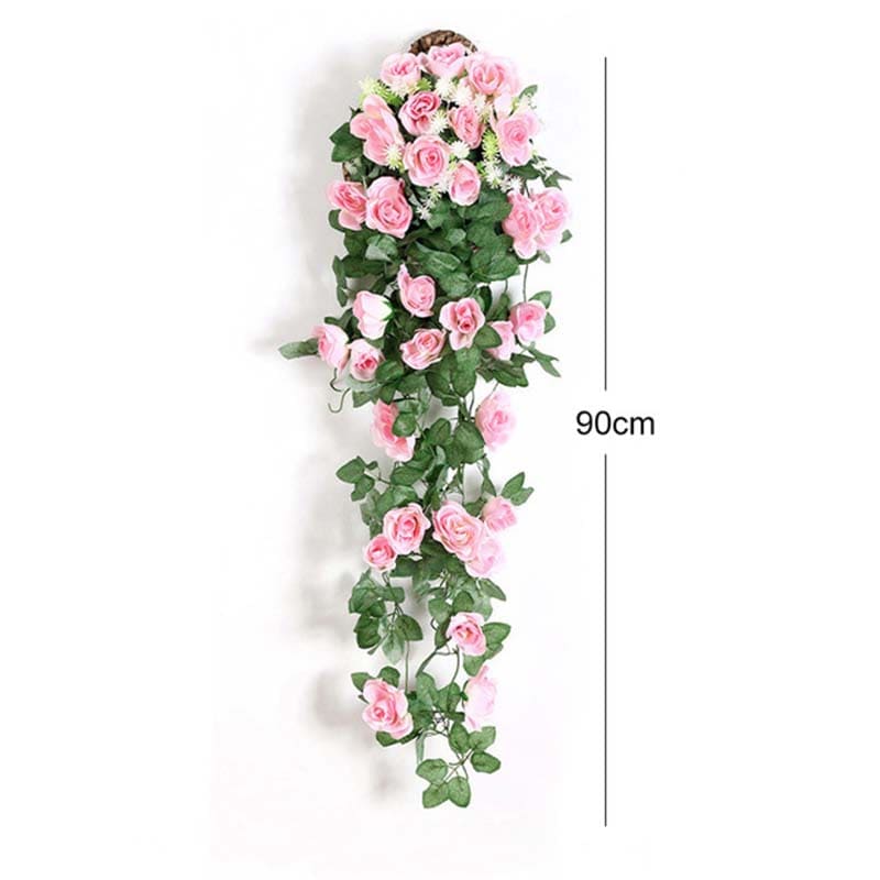 Roses Artificielles Tombantes Rose