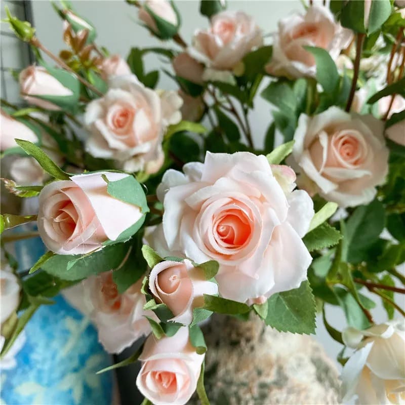 Roses Artificielles avec Tige Mariage