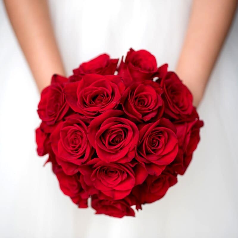 Roses Artificielles en Velours Bouquet