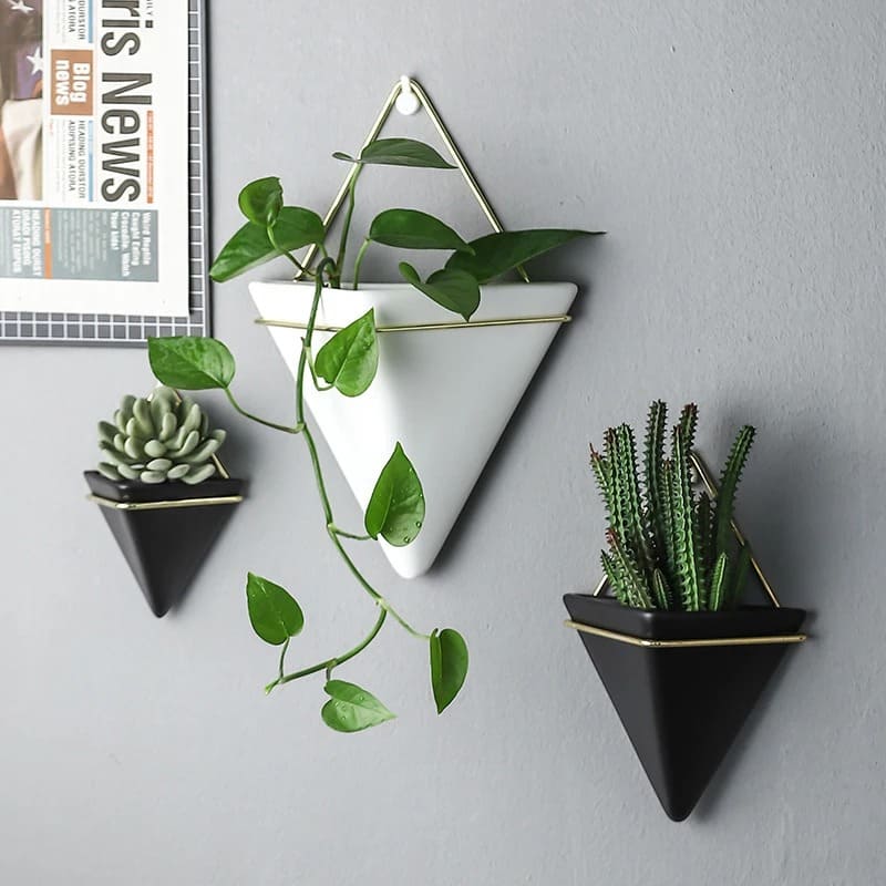 Vase Mural Suspendu Triangle