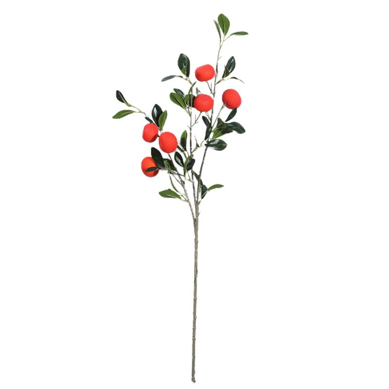 branche oranger artificiel orange fonce