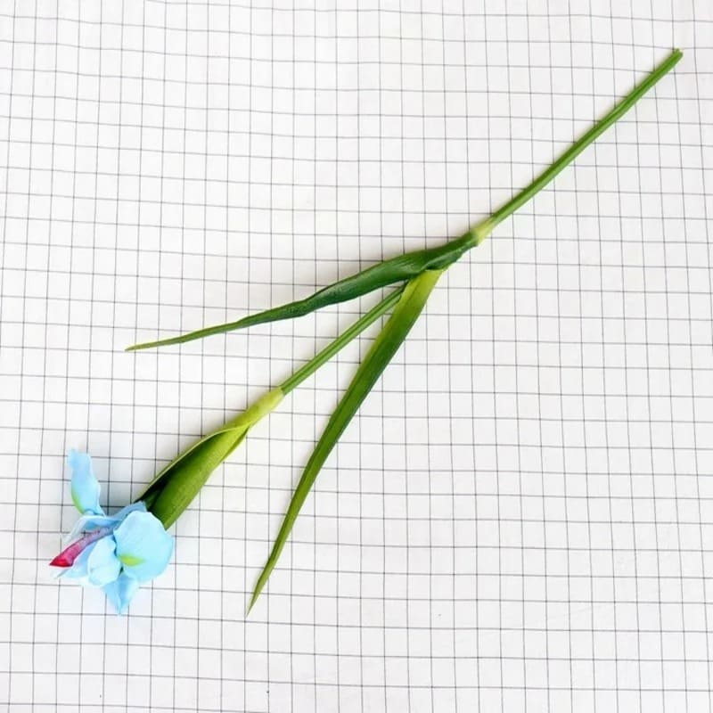 fleur iris artificiel bleu