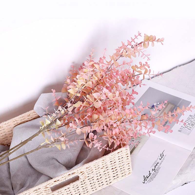 Branche Artificielle d'Eucalyptus Rose
