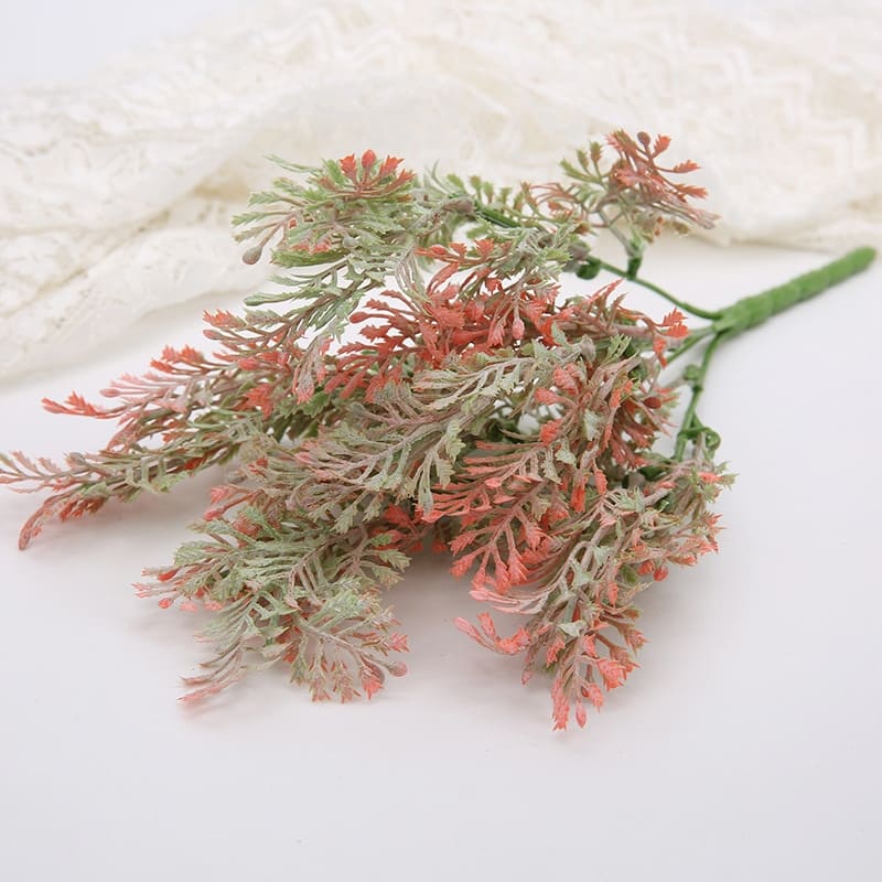 Branche Feuillage Artificiel Rouge