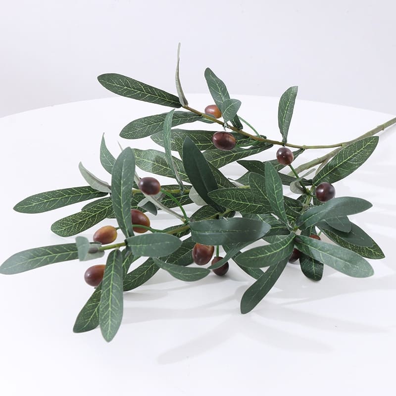 Branche d'Olivier Artificiel avec Olives