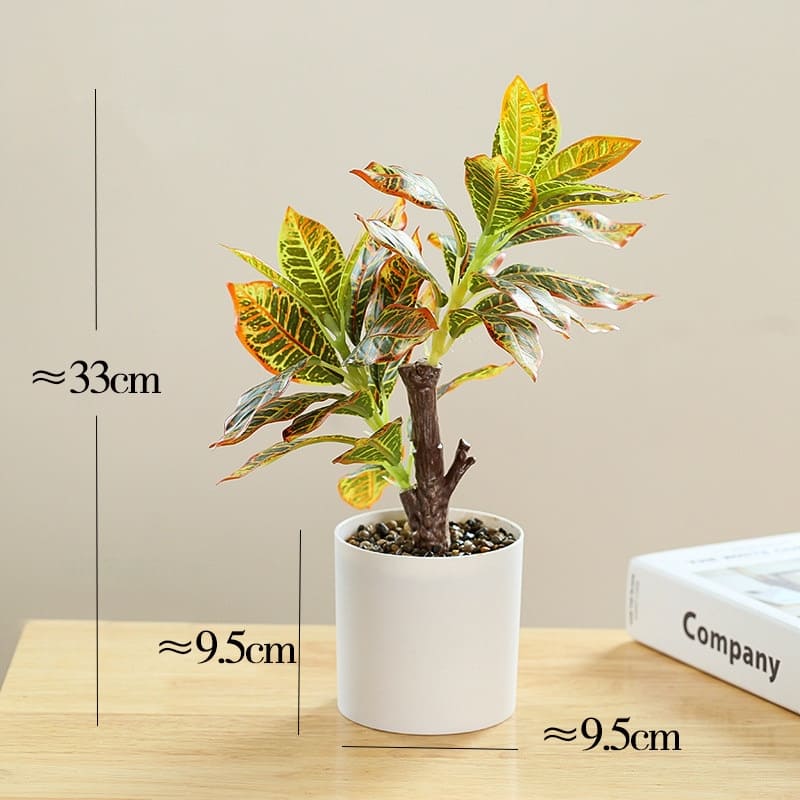 Croton Artificiel en Pot
