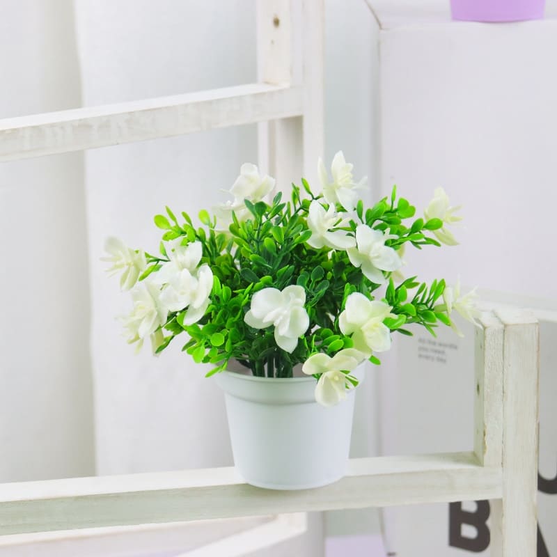 Décoration Fleur Artificielle Blanc
