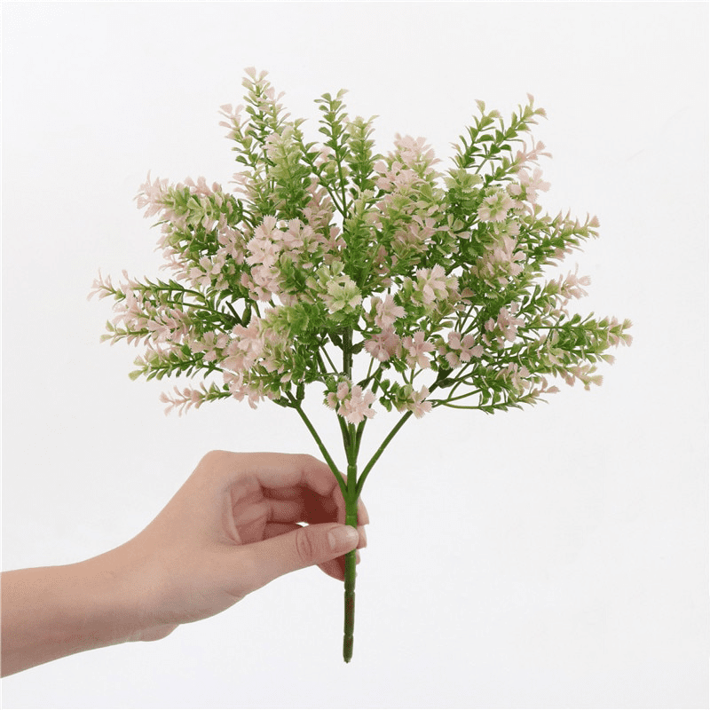 Fausse Fleur Balcon Blanc Rosé