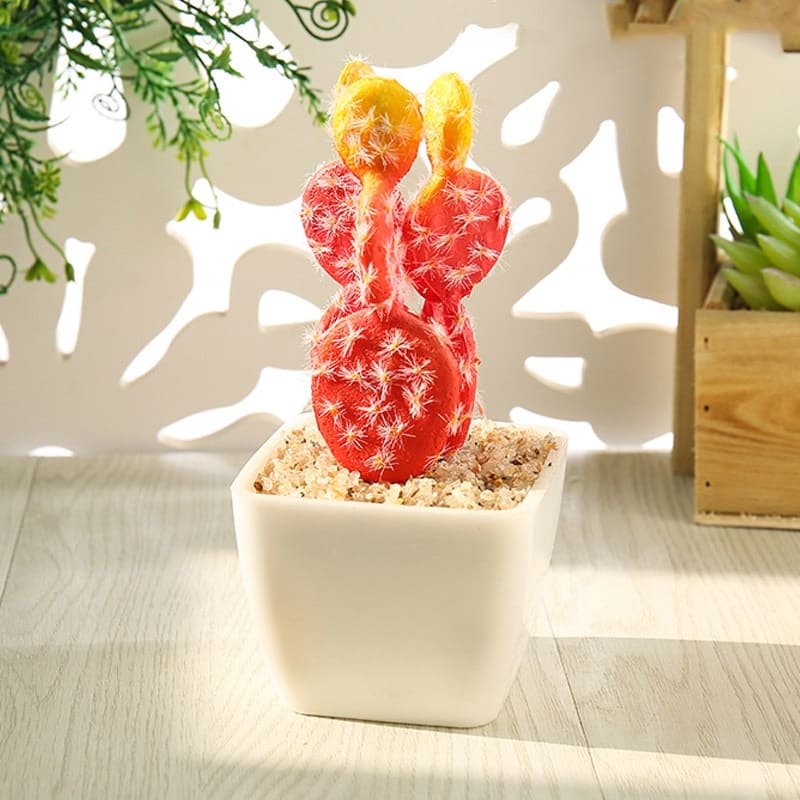 Faux Cactus Déco à Crête