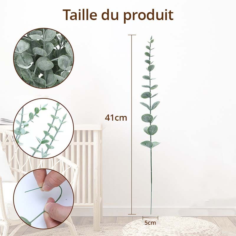 Feuille d'Eucalyptus Artificielle Taille