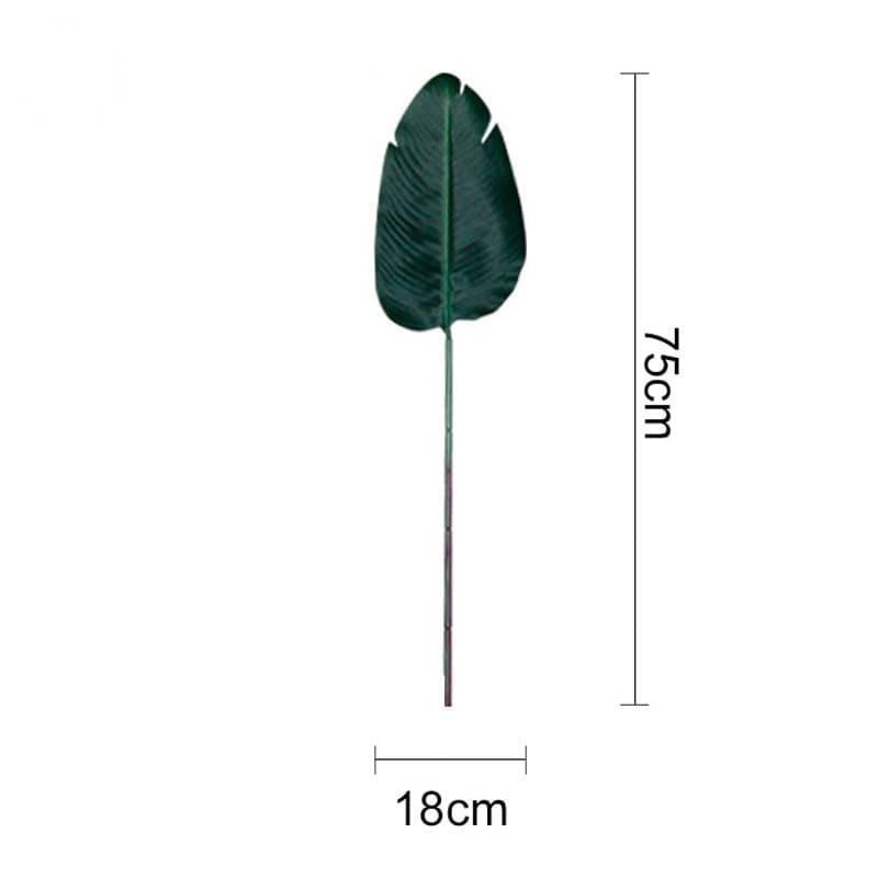 Feuilles de Bananier Artificielles 75cm x 18cm