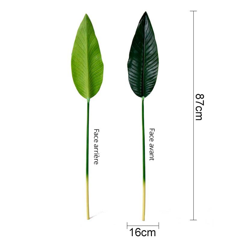 Feuilles de Bananier Artificielles 87cm x 16cm