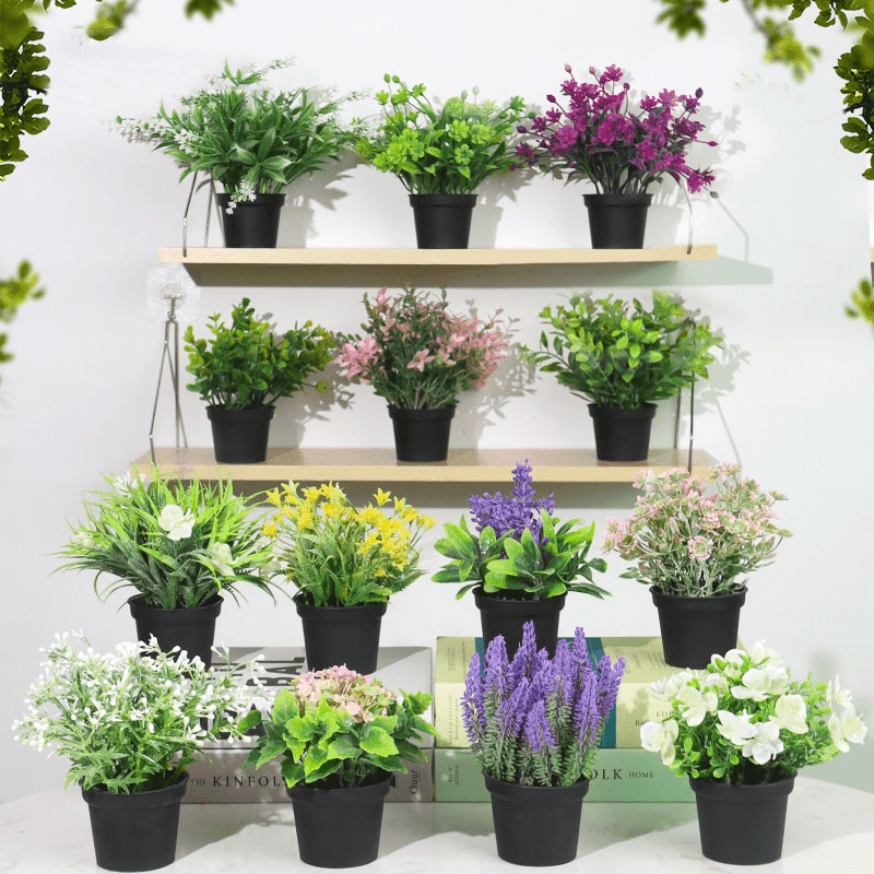 Fleurs Artificielles en Pot