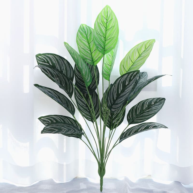 Grandes Feuilles Artificielles Vertes