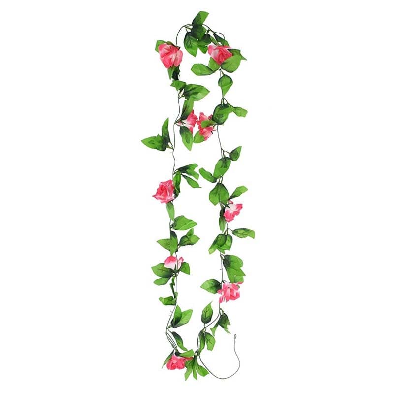 Guirlande de Fleurs Blanc Rouge