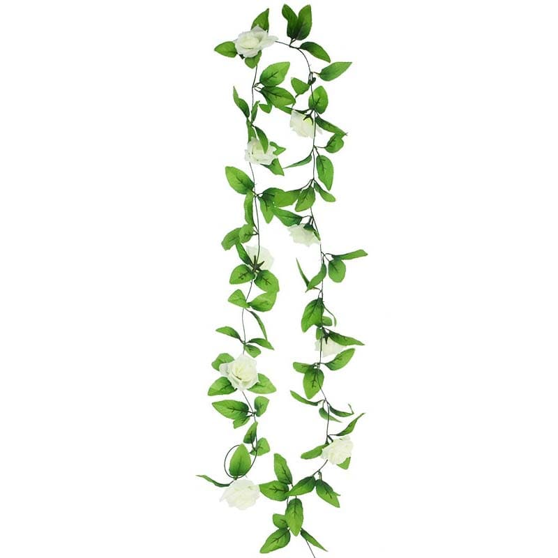 Guirlande de Fleurs Blanc