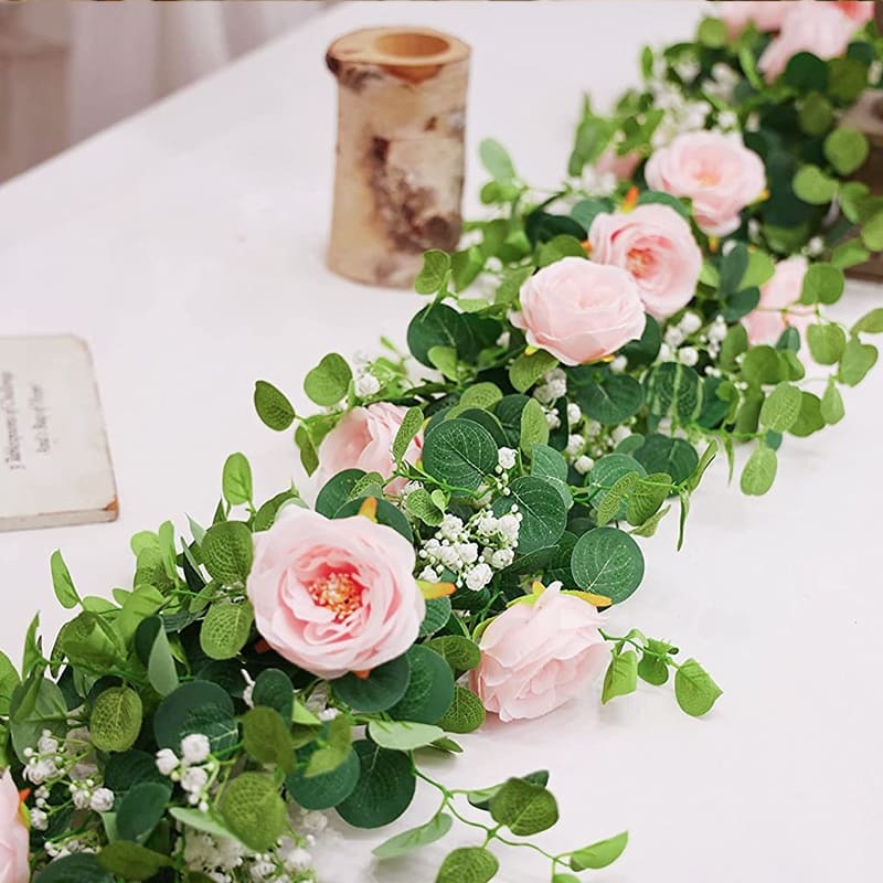 Guirlande de Fleurs Mariage Rose