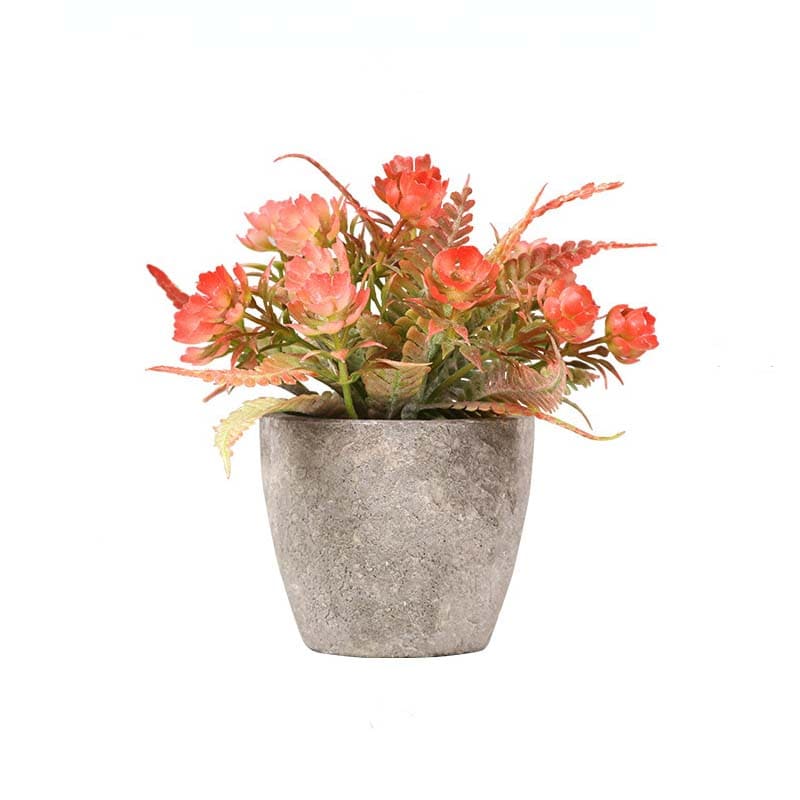 Mini Fleur Artificielle Rouge Pâle