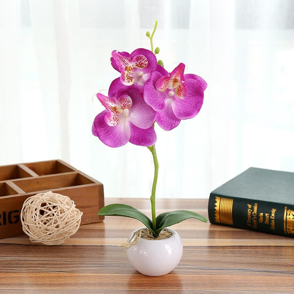 Orchidée Artificielle en pot Violet
