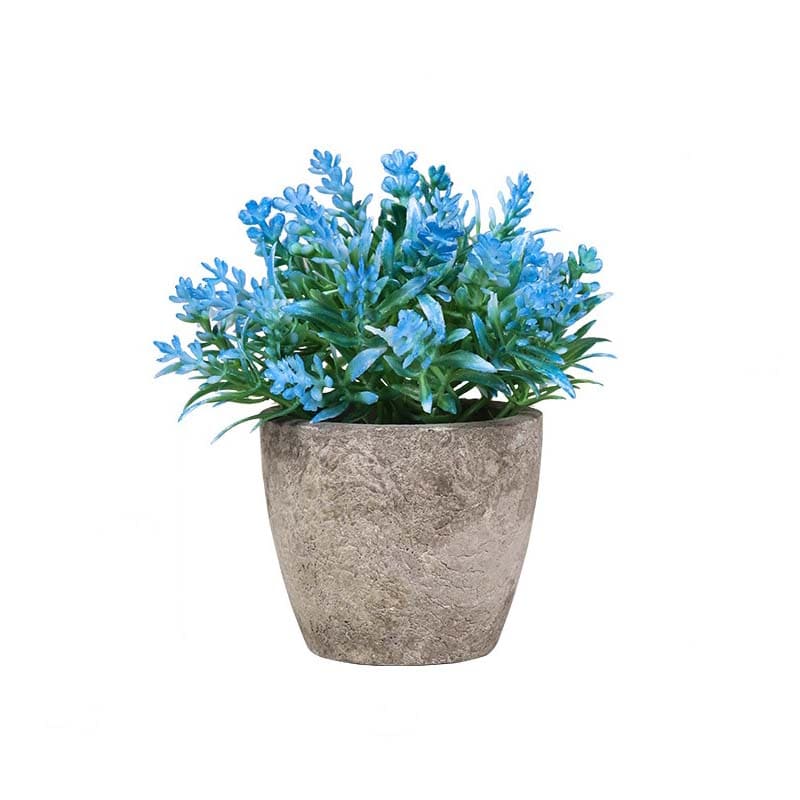 Petite Plante Artificielle Bleue