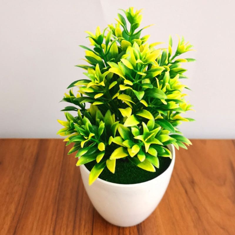 Petite Plante Artificielle pas Cher Jaune En Pot