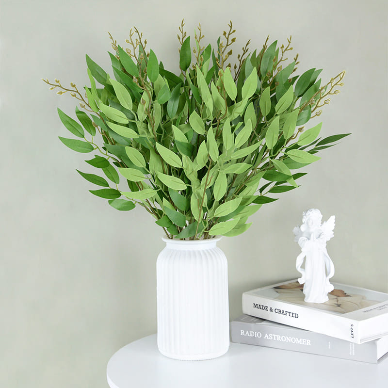 Saule artificiel Vert Lime en pot
