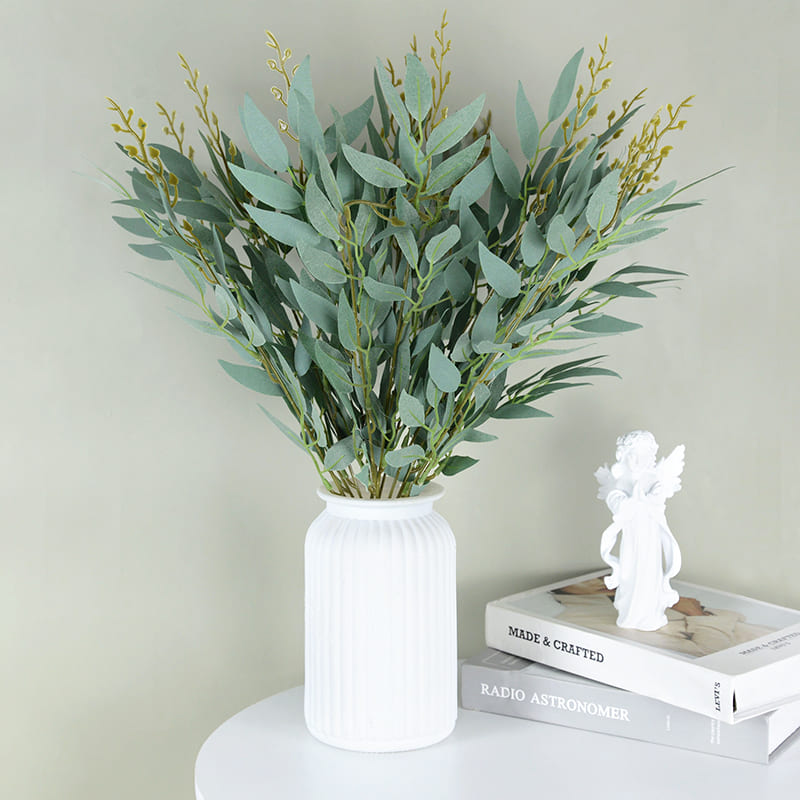 Saule artificiel vert sauge en pot