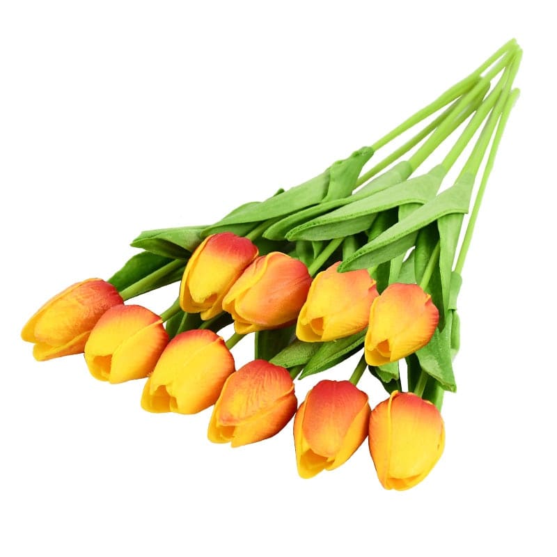 Tulipes Artificielles Jaune et Rouge