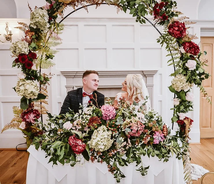 Où placer des fleurs le jour de votre mariage ?