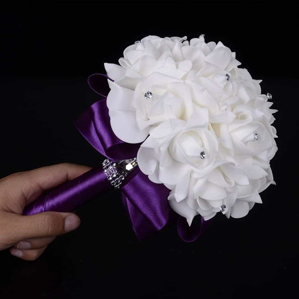 Bouquet Mariée Pas Cher Violet