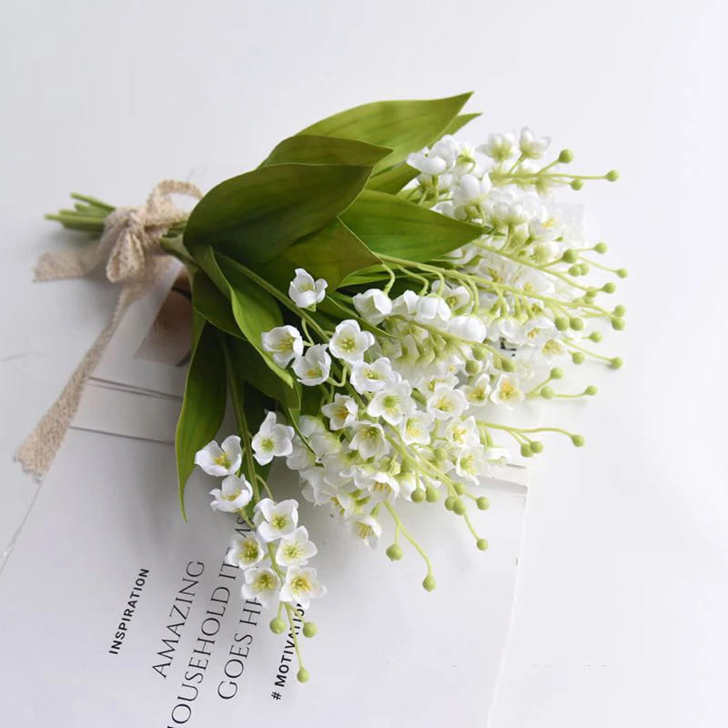 Bouquet de Muguet en Tissu Brin