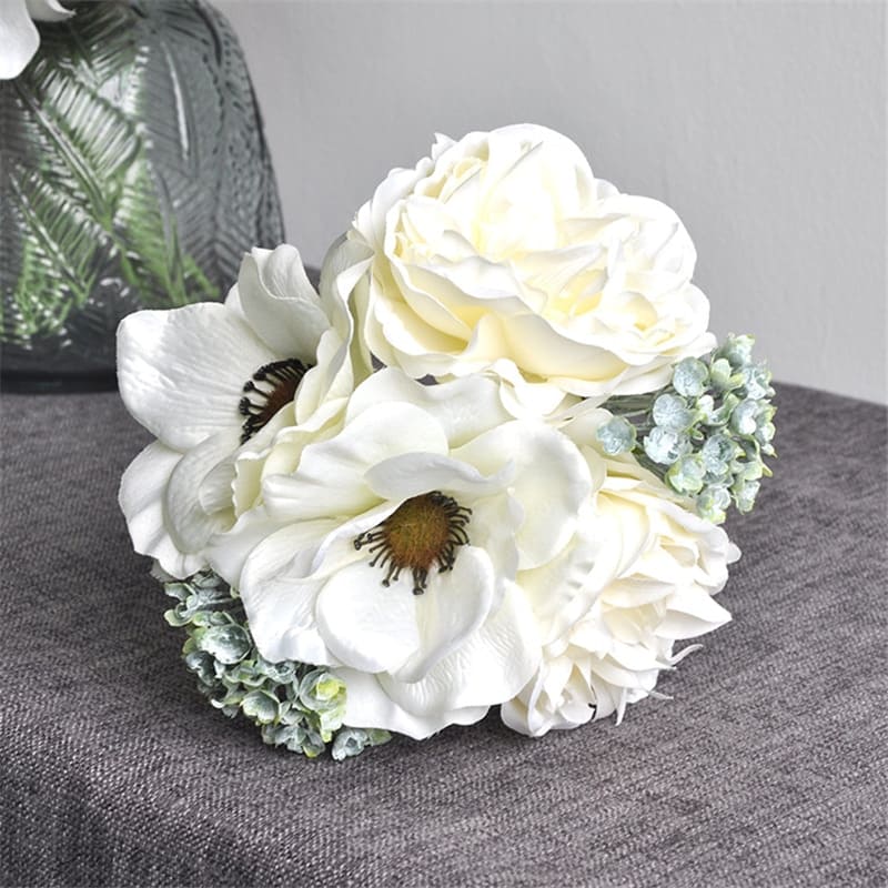 Bouquet de Pivoines et d'Anémones Blanc
