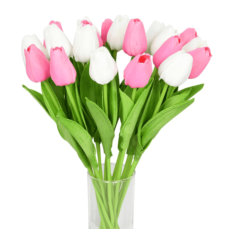 Bouquet de Tulipes Rose et Blanches