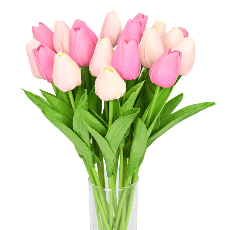 Bouquet de Tulipes Rose et Rose Pâle