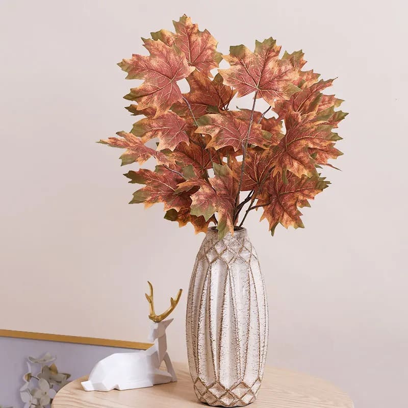 Bouquet Automne Artificiel INSANYJ - Lot De 8 Branches, Couleurs D'automne, Décoration Intérieur/extérieur