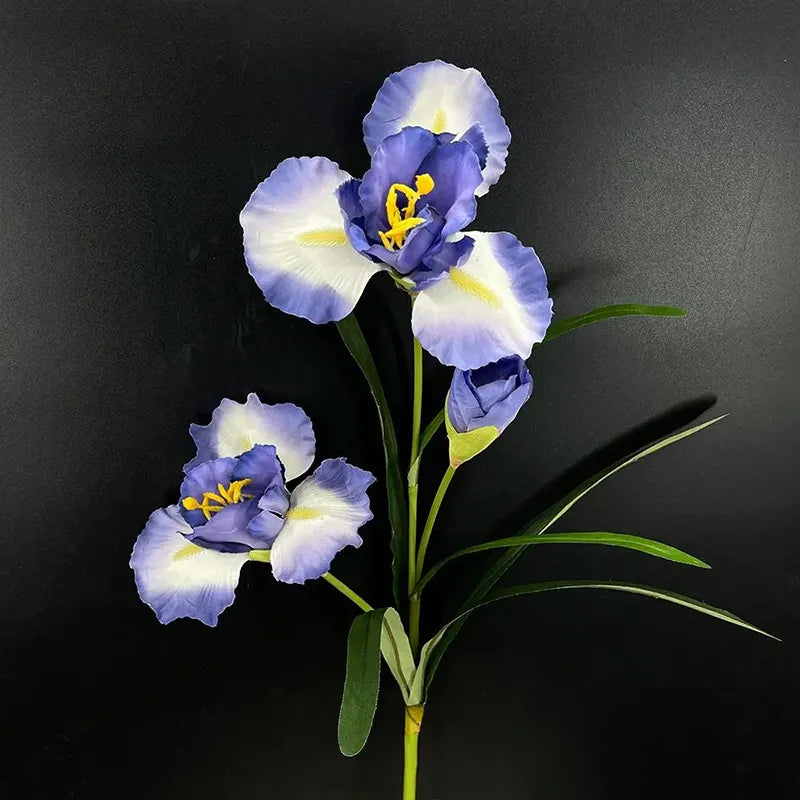 Branche Iris Artificiel Bleu Foncé