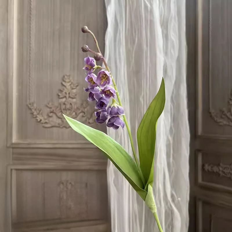 Brin de Muguet en Tissu Violet