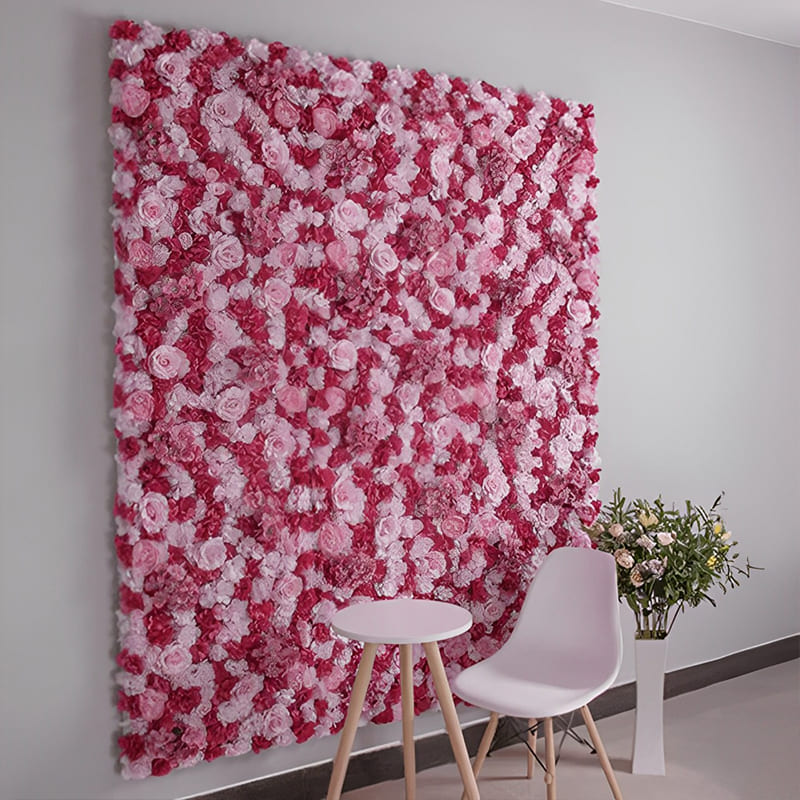 Décoration Mariage Mur de Fleurs 60x40cm