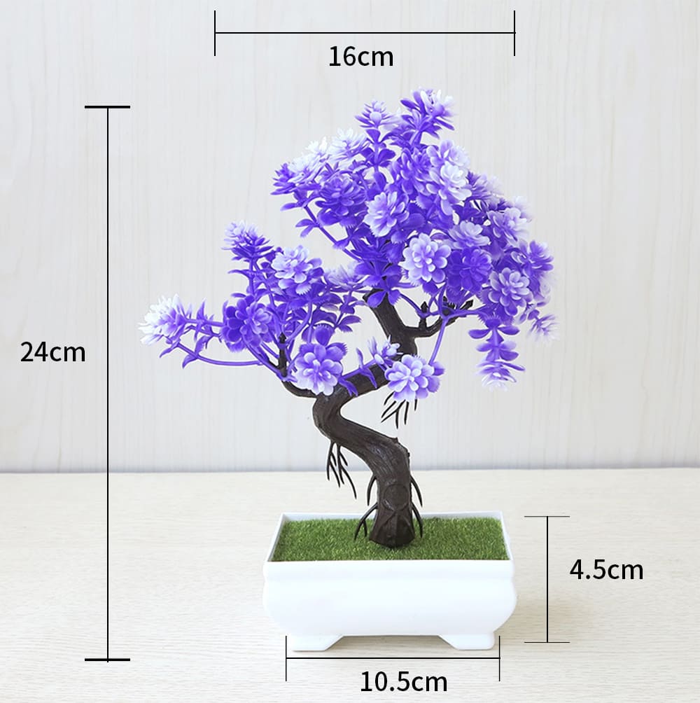 Dimensions du Mini Bonsaï Artificiel 