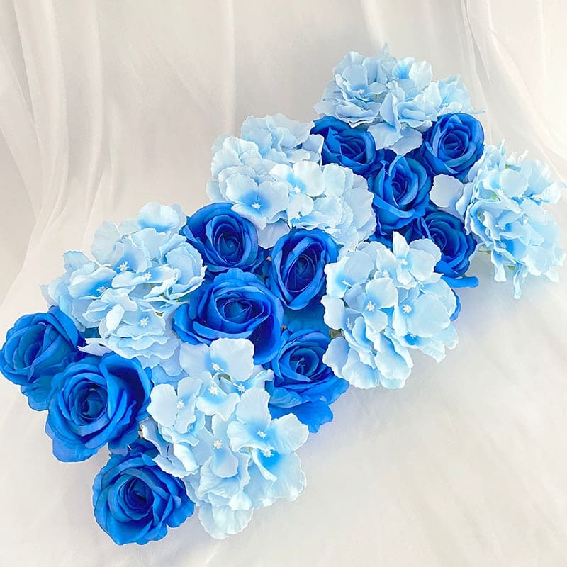 Fleur Centre de Table Mariage Bleu