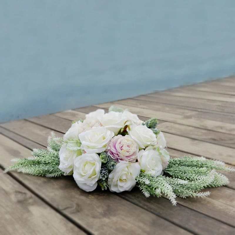 Fleur Voiture Mariage Champêtre Rose Mariée