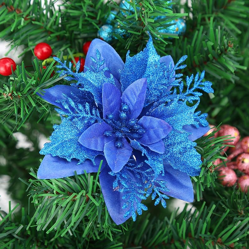 Fleur de Noël Bleu