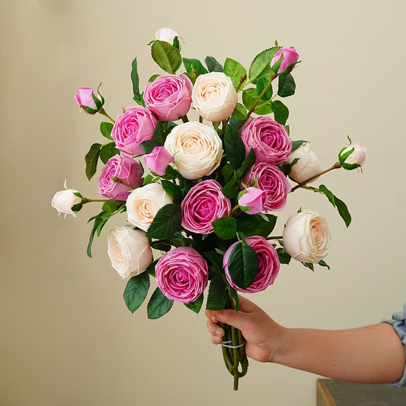 Fleurs Artificielles Roses Bouquet