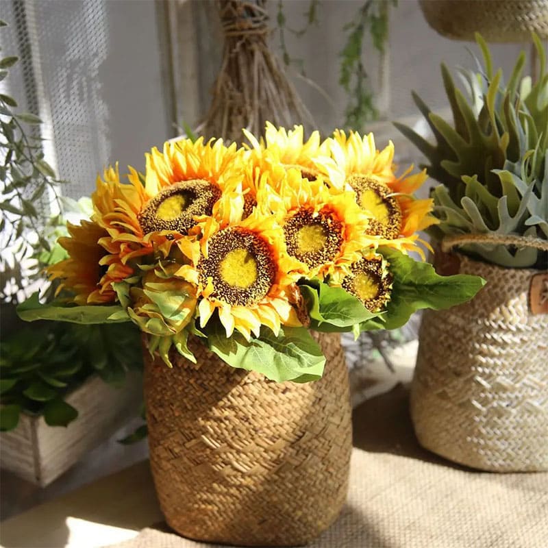 Fleurs Artificielles Tournesol Bouquet